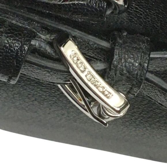 Michael Kors Hamilton Est. 1981 Black Leather Shoulder Satchel Tote Bag Purse - Picture 16 of 16